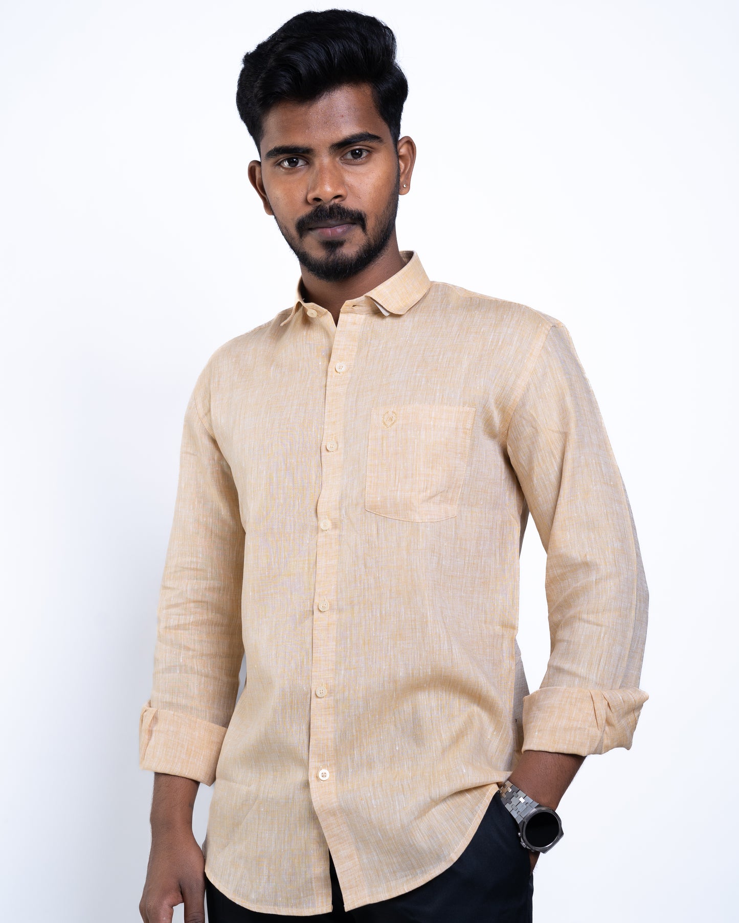 The Sahara Sand Serenity Linen Shirt