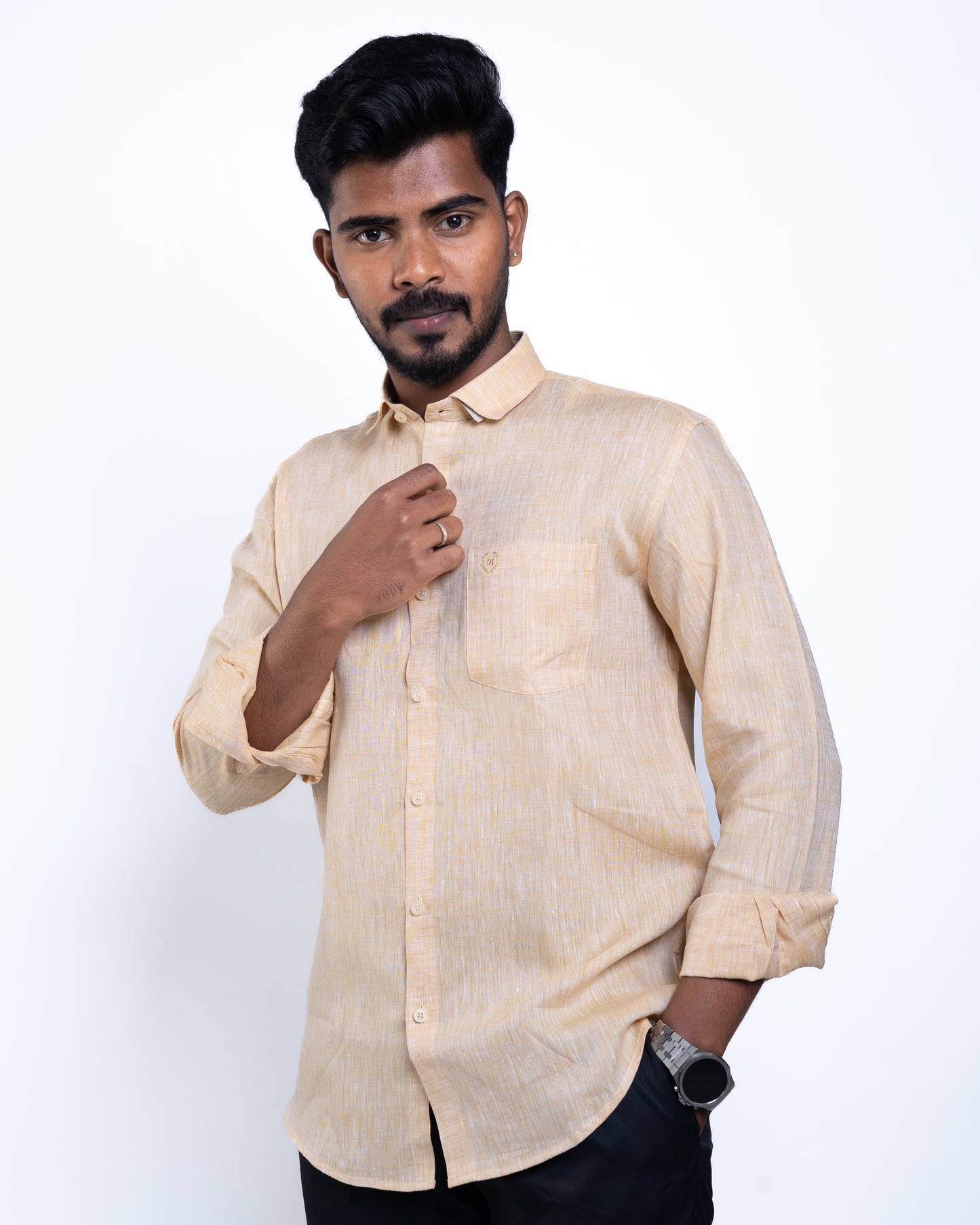 The Sahara Sand Serenity Linen Shirt