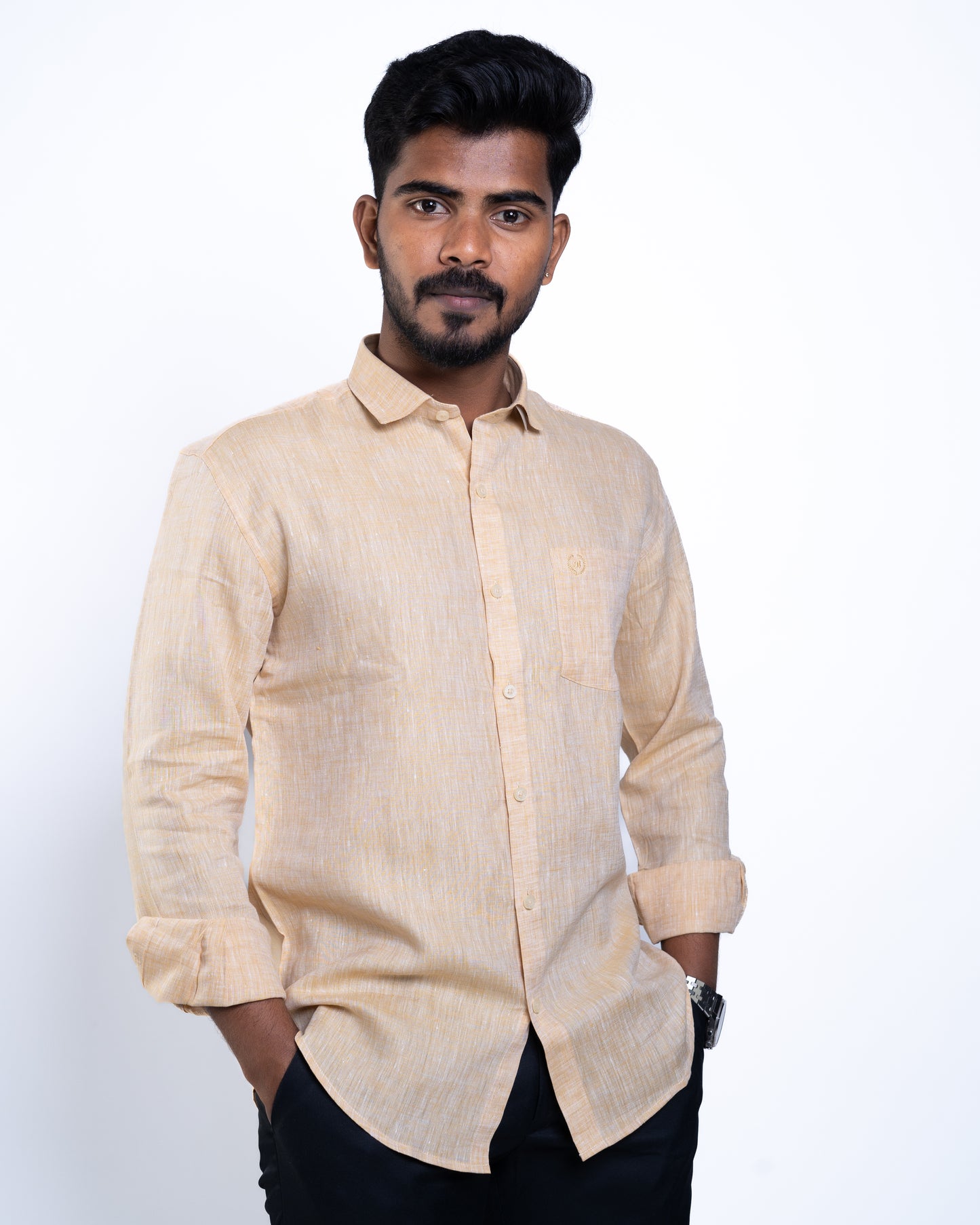 The Sahara Sand Serenity Linen Shirt