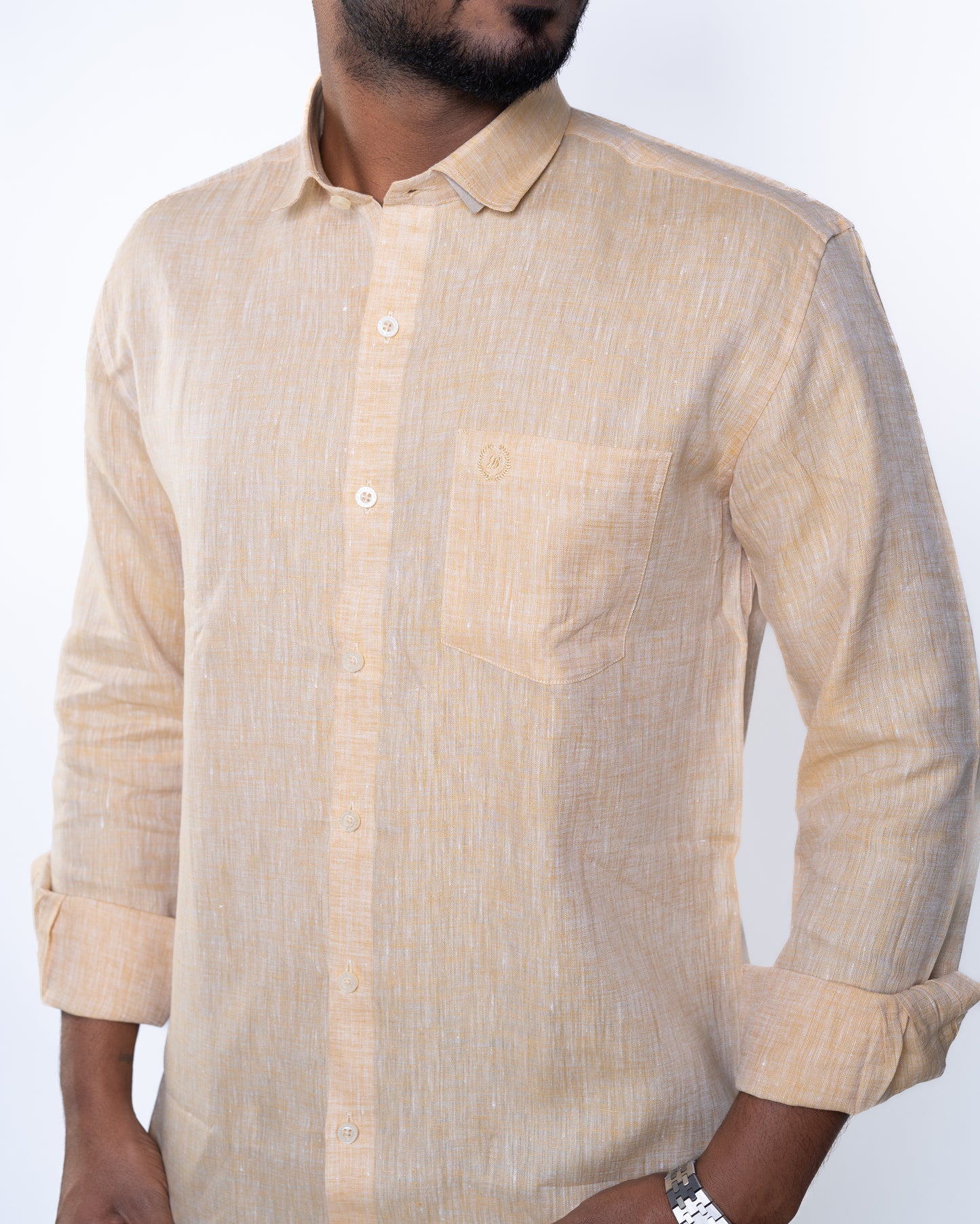 The Sahara Sand Serenity Linen Shirt