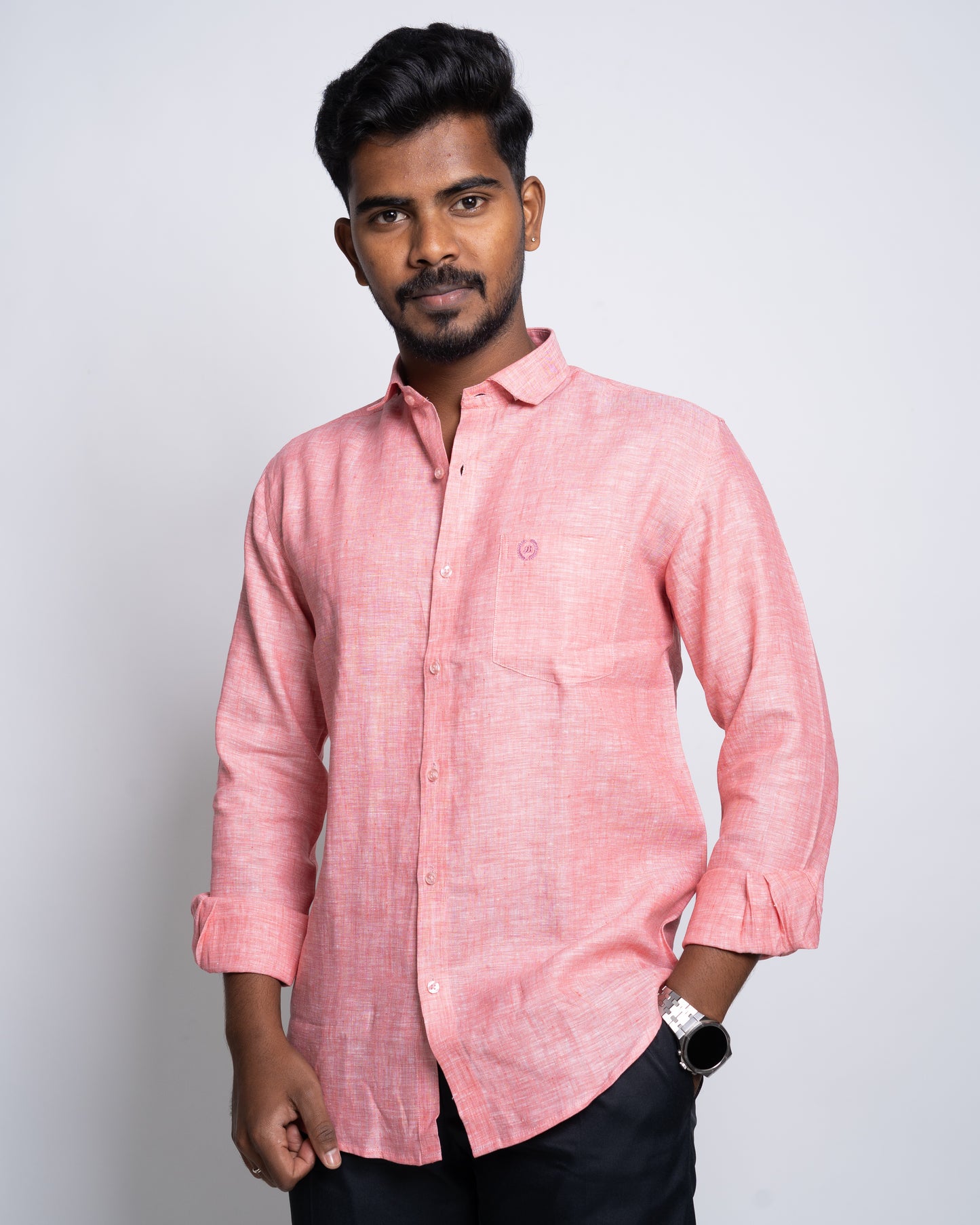 The Provence Blush Sierra Linen Shirt.