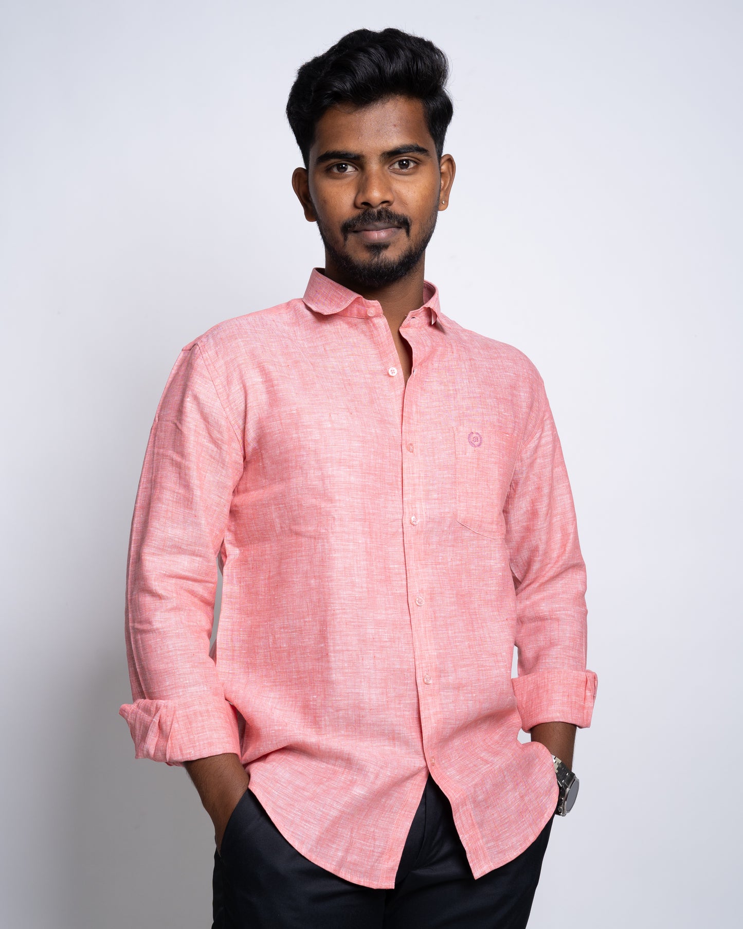 The Provence Blush Sierra Linen Shirt.