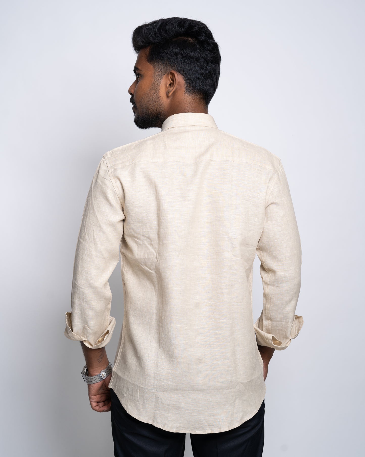 The Ivory Coast Sable Linen Shirt.